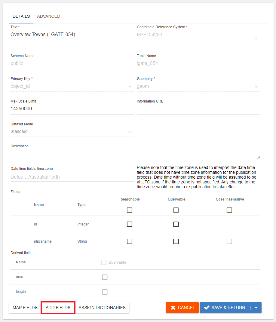 Adding Fields