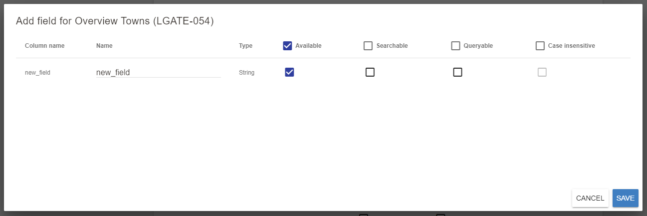 Adding Fields