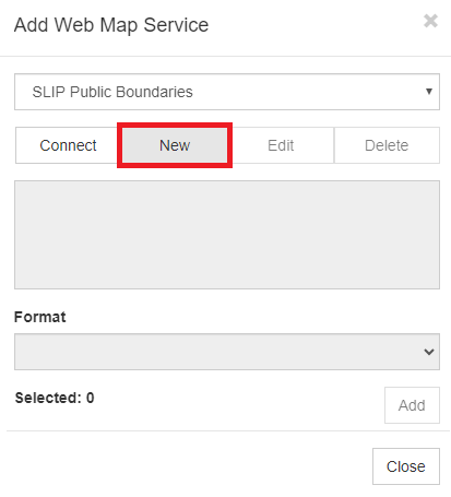 Add a Temporary WMS Connection