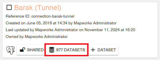 Connection Child Datasets