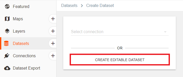 Creating an Editable Dataset