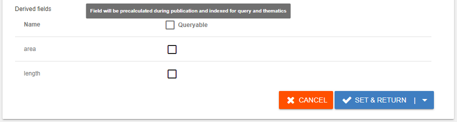 Derived fields