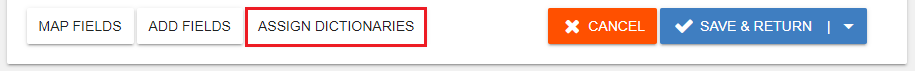Map fields / Assign Dictionaries