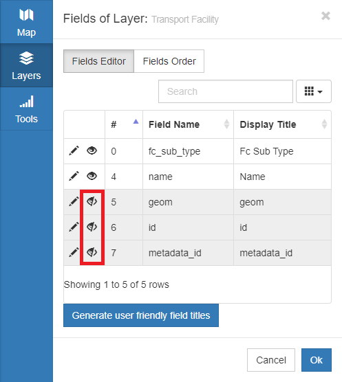 Toggle Field Visibility