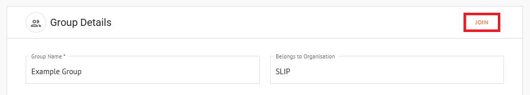 Joining a Group