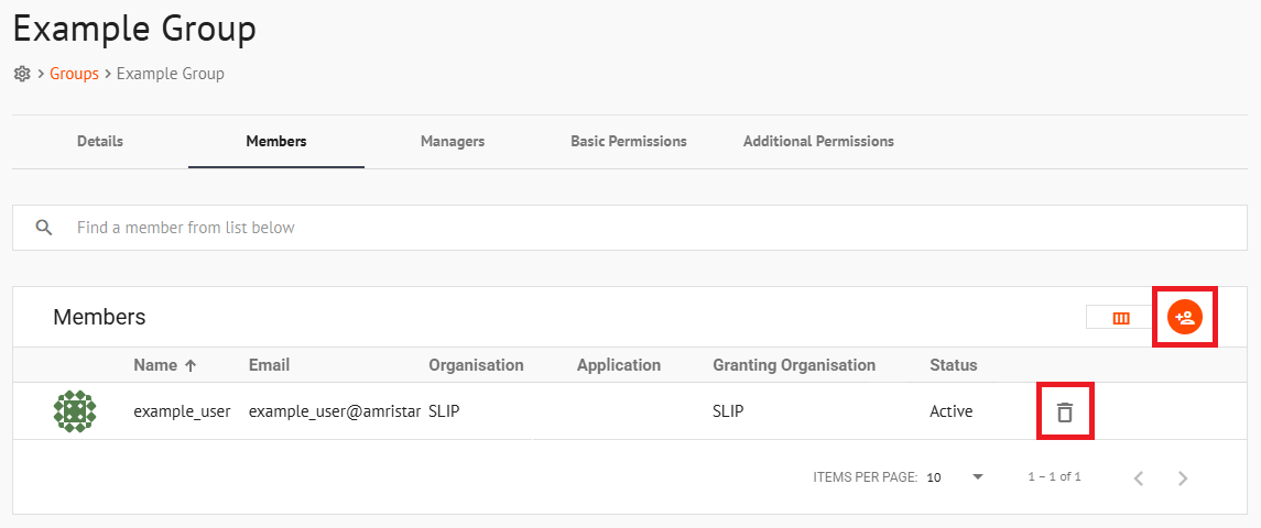 Add/Remove Group Member