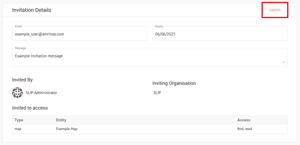 Managing Invitations
