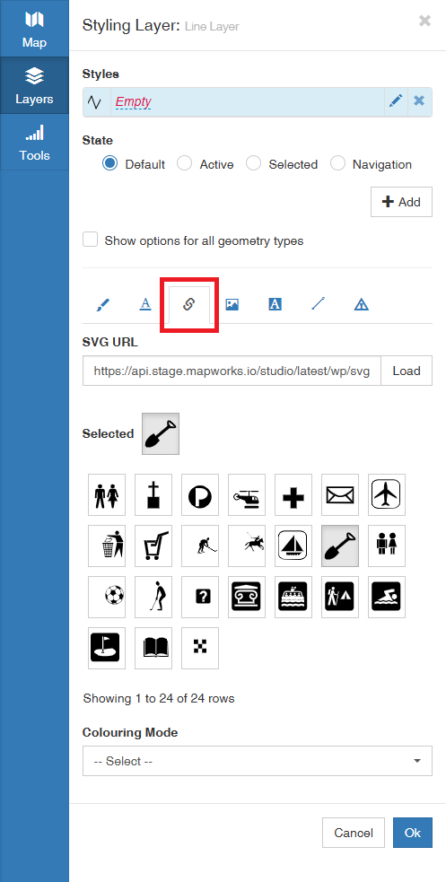 Configuring Line Markers with SVG Glyphs