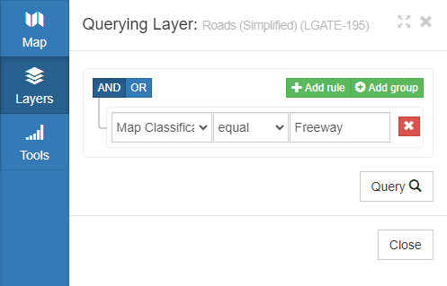 Setting up a query rule