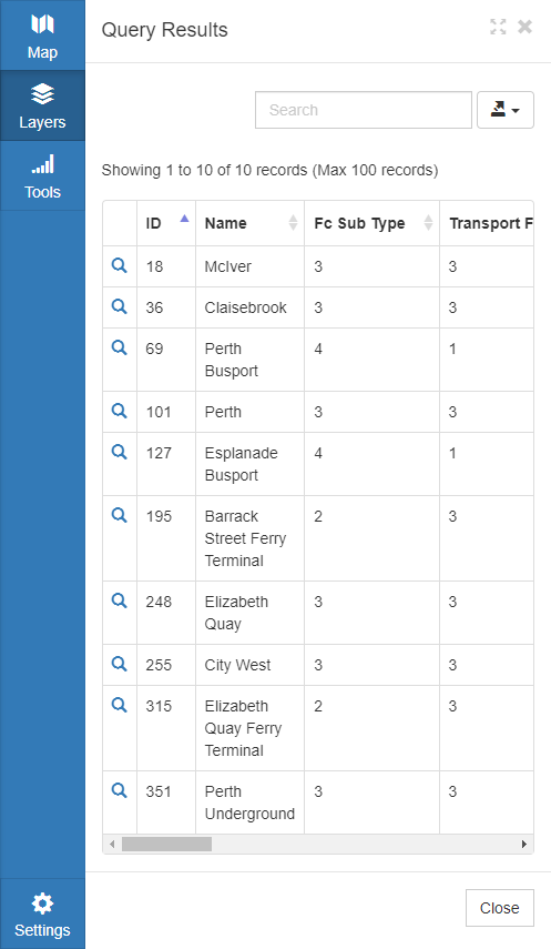 Query by Geometry Results