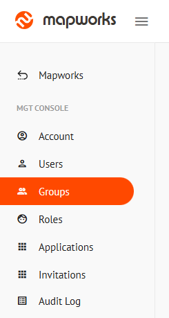 Groups Tab on the side navigation bar