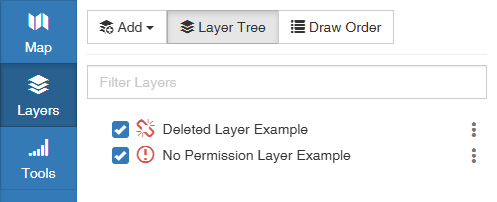 Unavailable Layers