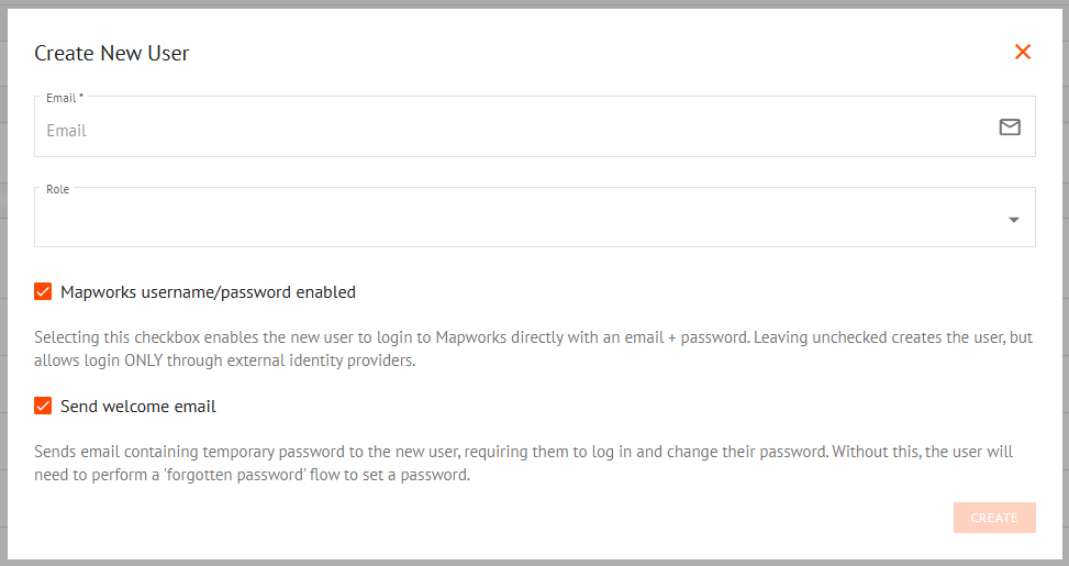 Create a user popup